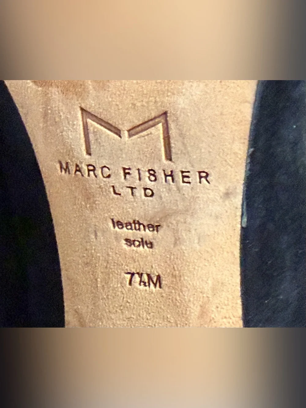 Marc Fisher LTD Women's Black Suede Heels Pointed Toe Size 7.5